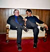 Cornel Popescu şi Dan Guga, în foaierul teatrului