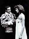 Cornel Popescu şi Ana Maria Pîslaru în &bdquo;Hamlet&ldquo; de William Shakespeare, regia Nicolae Scarlat